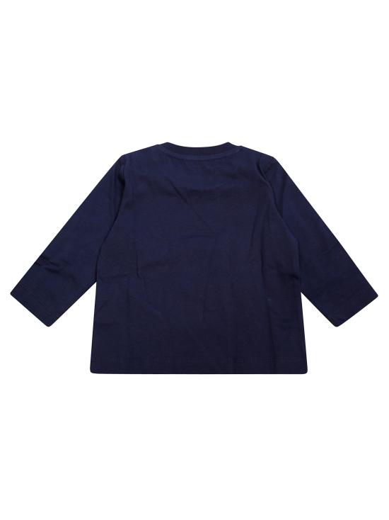 25FW [키즈] 모스키노 티셔츠 MVO00R LAA10 40016 BLU NAVY - MOSCHINO