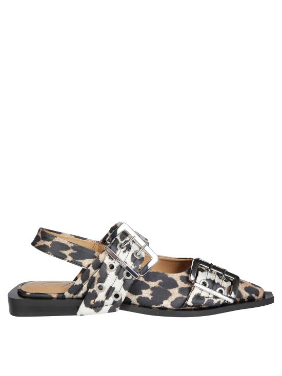 25SS 가니 플랫 슈즈 S2947 943 LEOPARD ANIMALIER