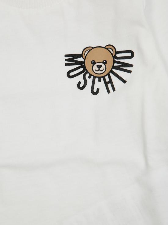 25FW [키즈] 모스키노 티셔츠 MVO00R LAA10 10063 CLUOD BIANCO - MOSCHINO