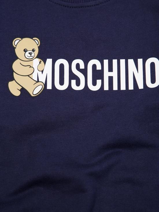 25FW [키즈] 모스키노 티셔츠 HPF08V LCA83 40016 BLU NAVY - MOSCHINO