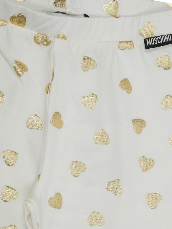 24FW [키즈] 모스키노 레깅스 MDP039 LBBE3E 84545 CLOUD GOLD BIANCO - MOSCHINO