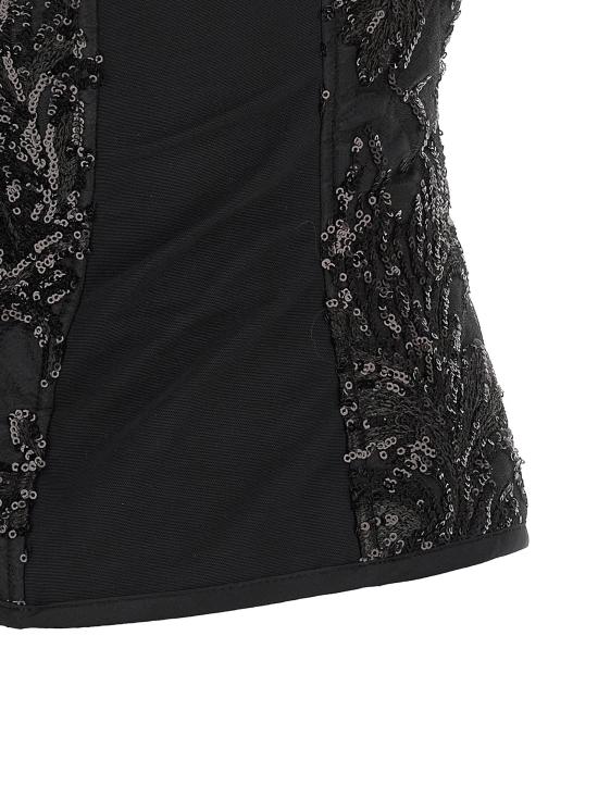 25FW 르 트윈스 탑 ELODIELACEBLACKINBLACK - LE TWINS