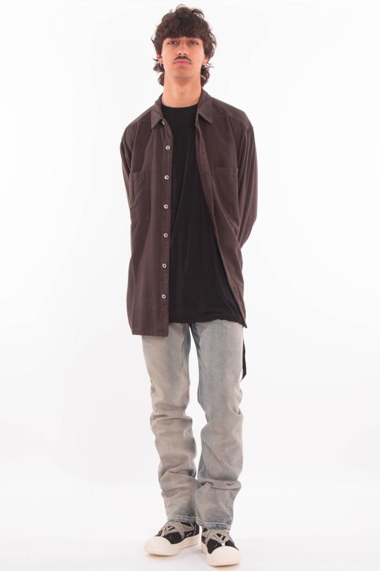 25FW 다크쉐도우 긴팔 셔츠 DU02E7299 CFL 78 Brown - DRKSHDW