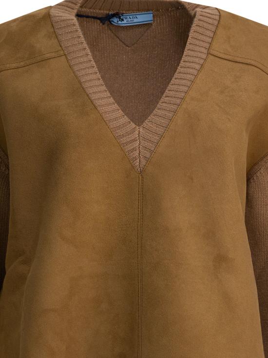 25FW 프라다 스웨터 P24T2B173PF0C59 S OOO Brown - PRADA