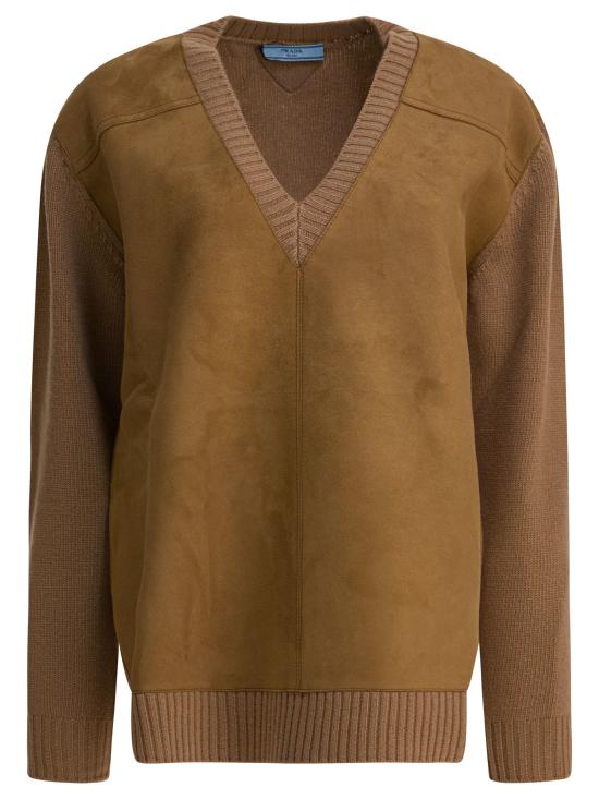 25FW 프라다 스웨터 P24T2B173PF0C59 S OOO Brown