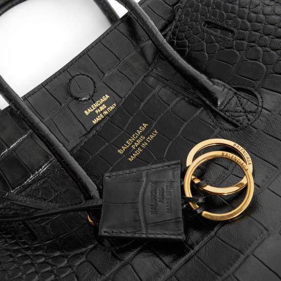 25FW 발렌시아가 HAMPTON 햄튼 미니 캐리올백 8133622AB051000 Black - BALENCIAGA
