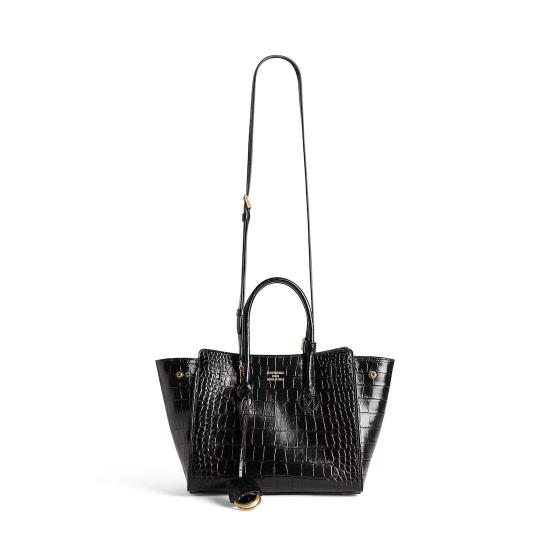 25FW 발렌시아가 HAMPTON 햄튼 미니 캐리올백 8133622AB051000 Black - BALENCIAGA