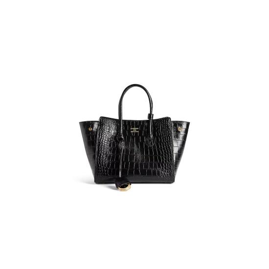 25FW 발렌시아가 HAMPTON 햄튼 미니 캐리올백 8133622AB051000 Black