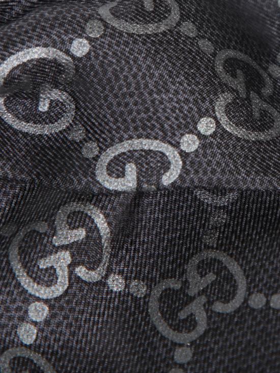 25FW 구찌 GG 실크 자카드 스크런치  8165413G0011060 BLACK DOM - GUCCI