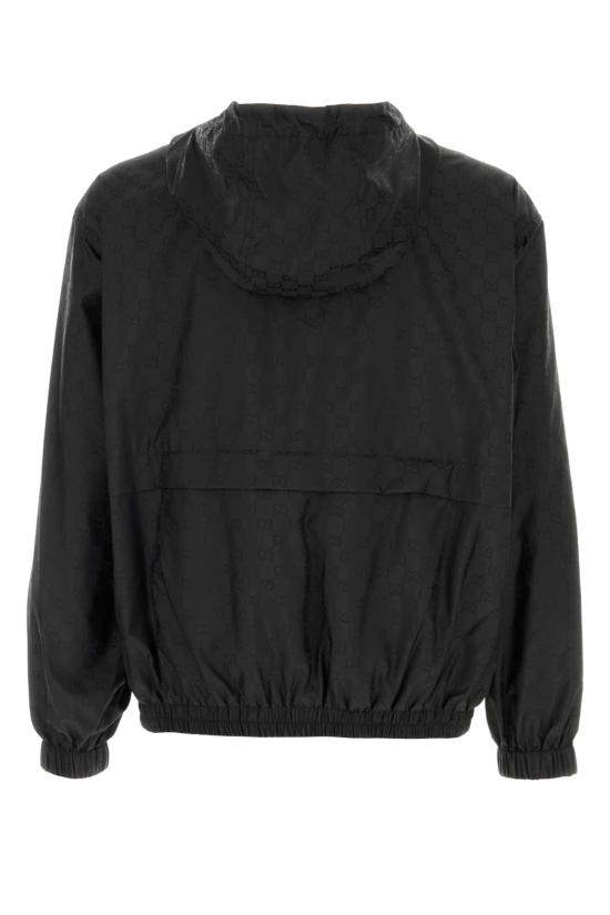 25FW 구찌 GG 나일론 자카드 지퍼 자켓 814110ZASZD1000 BLACK DOM - GUCCI