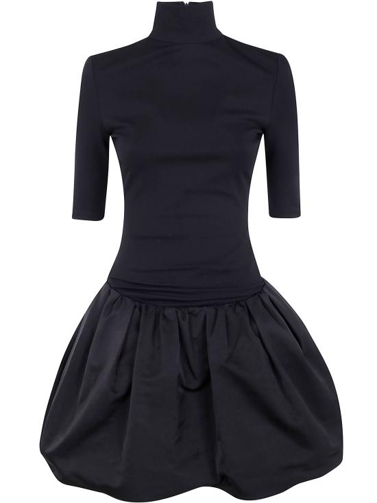 25FW 마그다뷰트림 미디 원피스 208925 BLACK