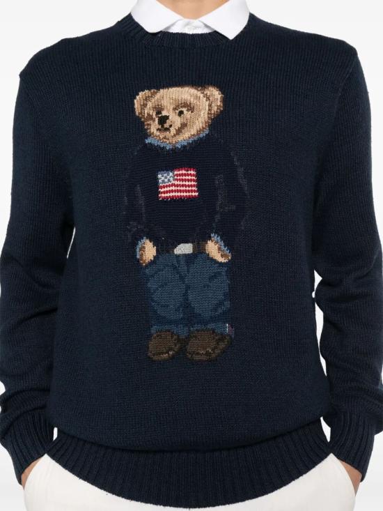25FW 폴로 랄프로렌 스웨터 710946137001 BEAR BLUE - POLO RALPH LAUREN