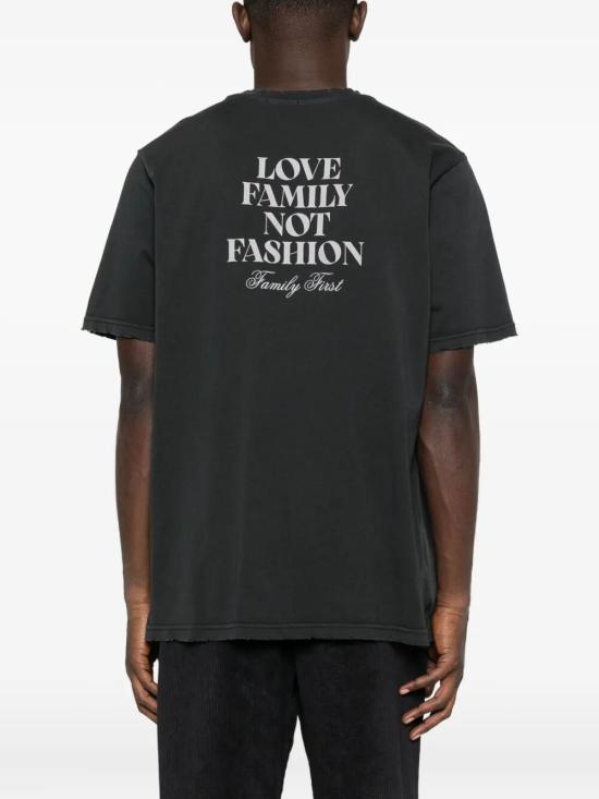 25FW 패밀리퍼스트 밀라노 반팔 티셔츠 TF2504 BLACK - FAMILY FIRST MILANO