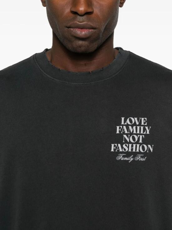 25FW 패밀리퍼스트 밀라노 반팔 티셔츠 TF2504 BLACK - FAMILY FIRST MILANO