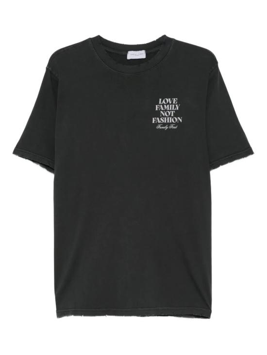 25FW 패밀리퍼스트 밀라노 반팔 티셔츠 TF2504 BLACK