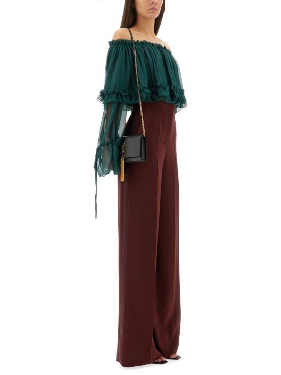  생로랑 반팔 티셔츠 822935 Y115W3330 GREEN - SAINT LAURENT