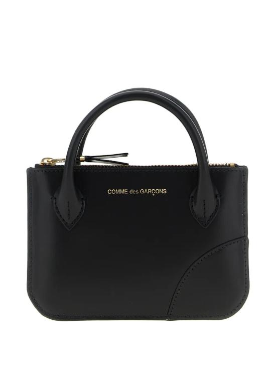 25FW 꼼데가르송 클래식 레더 라인 파우치 토트백 SA8100HA BLACK