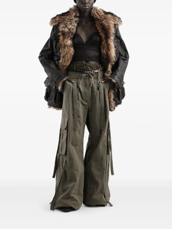 25FW 돌체앤가바나 스트레이트 팬츠 FTDGXTHUMS8 N3644 GREEN - DOLCE & GABBANA