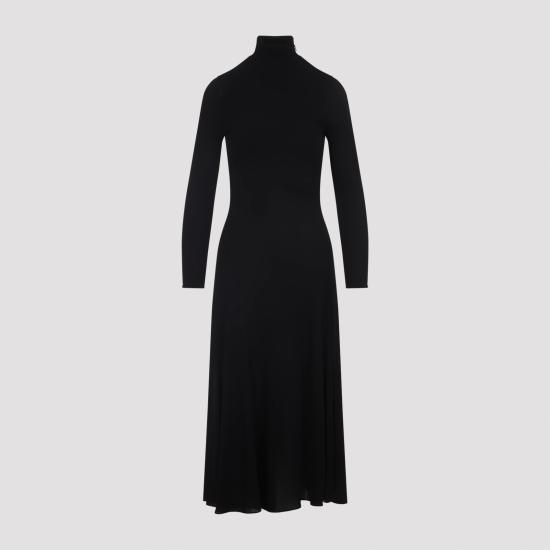 25FW 알라이아 미디 원피스 AA9R2789J070B 995 BLACK - ALAIA