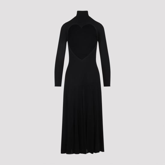 25FW 알라이아 미디 원피스 AA9R2789J070B 995 BLACK - ALAIA
