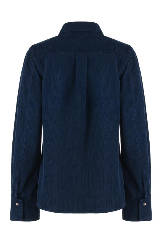 25FW 빅토리아 베컴 반팔 티셔츠 1425DSH006674B9570 blue - VICTORIA BECKHAM