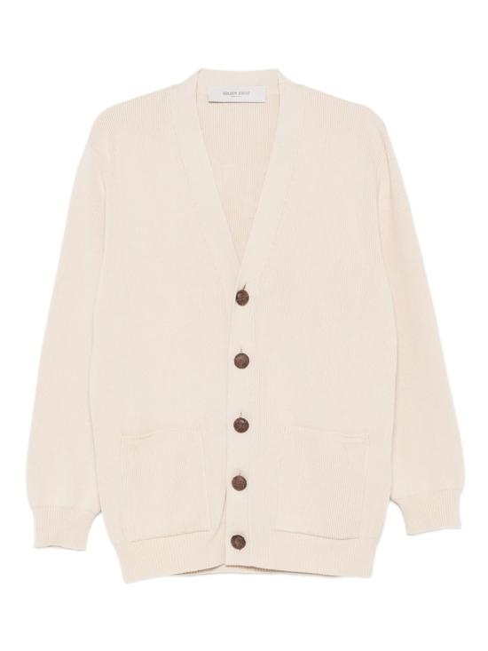 25FW 골든구스 Golden 레터링 가디건 GWP00950P00197255550 Beige