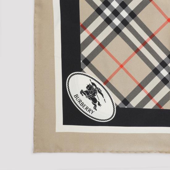 26SS 버버리 체크 실크 스카프 8113048 A2021 NUDE NEUTRALS - BURBERRY