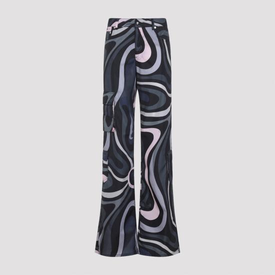 25FW 에밀리오푸치 스트레이트 팬츠 5URT705U824 002 BLACK - EMILIO PUCCI