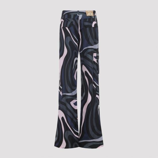25FW 에밀리오푸치 스트레이트 팬츠 5URT705U824 002 BLACK - EMILIO PUCCI