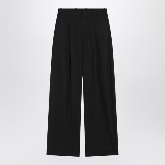 25FW 몽클레어 스트레이트 팬츠 2A00003M6523 999 BLACK