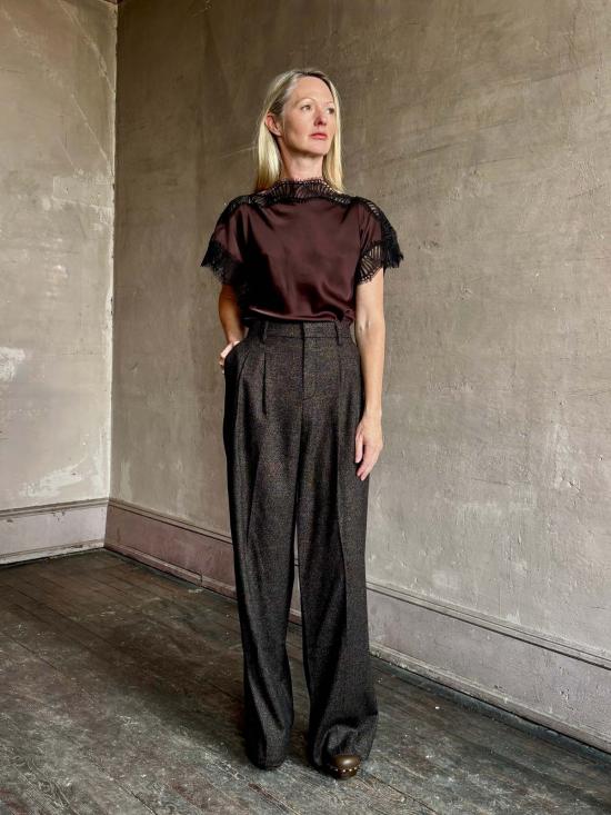  에이엘씨 블라우스 A.L.C. 루나 탑 - A.L.C.