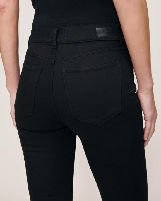  DL 1961 데님 팬츠 Dl 1961 마라 스트레이트 미드 라이즈 인스타스컬프트 진 블랙 - DL 1961