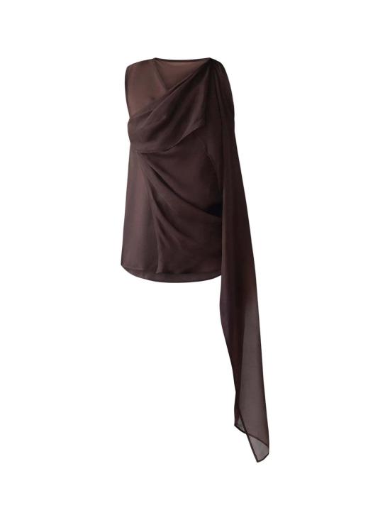  BELLE ANNA 튜닉 벨 안나 베일 탑 브라운 - OTHER BRANDS