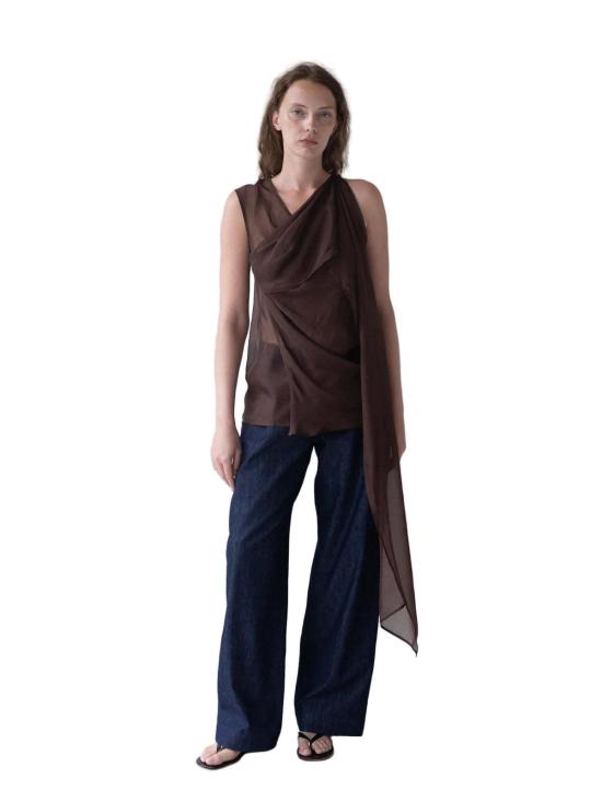  BELLE ANNA 튜닉 벨 안나 베일 탑 브라운
