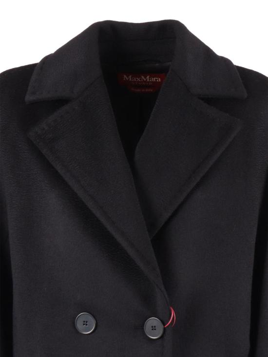 25FW 막스마라 스튜디오 코트 2526016081600 013 NERO 242060 Black - MAX MARA STUDIO