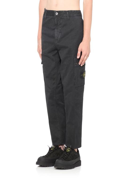 25FW 스톤 아일랜드 슬림 핏 카고 팬츠 K2S15 3100034S00L1V0129 Black - STONE ISLAND
