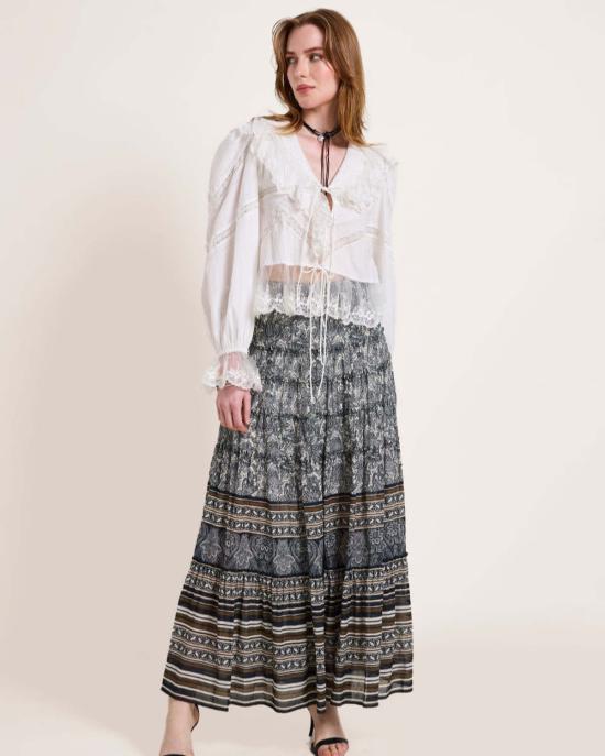  스칼렛 파피스 롱 스커트 스칼렛 포피스 드리프트 맥시 스커트