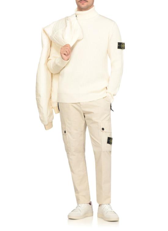 25FW 스톤 아일랜드 5100052 풀 립 RWS 울 터틀넥 스웨터 K2S15 5100052S00C2V0093 Beige - STONE ISLAND