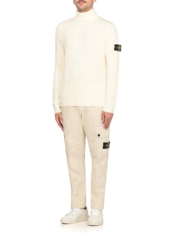 25FW 스톤 아일랜드 5100052 풀 립 RWS 울 터틀넥 스웨터 K2S15 5100052S00C2V0093 Beige - STONE ISLAND