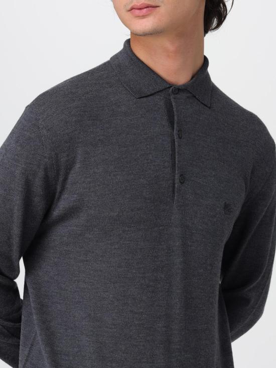 25FW 에트로 폴로 티셔츠 MRKF0028AL291 N0542 Grey - ETRO