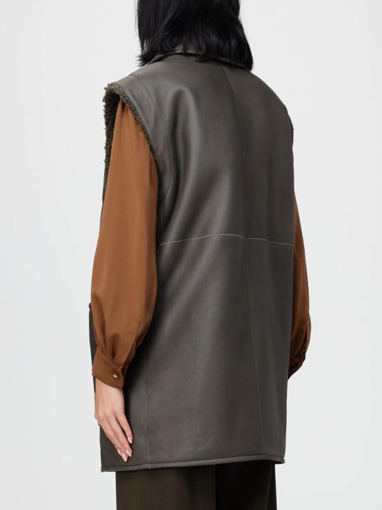 25FW 막스마라 양털 무스탕 베스트 2521416053600 003 Green - MAX MARA