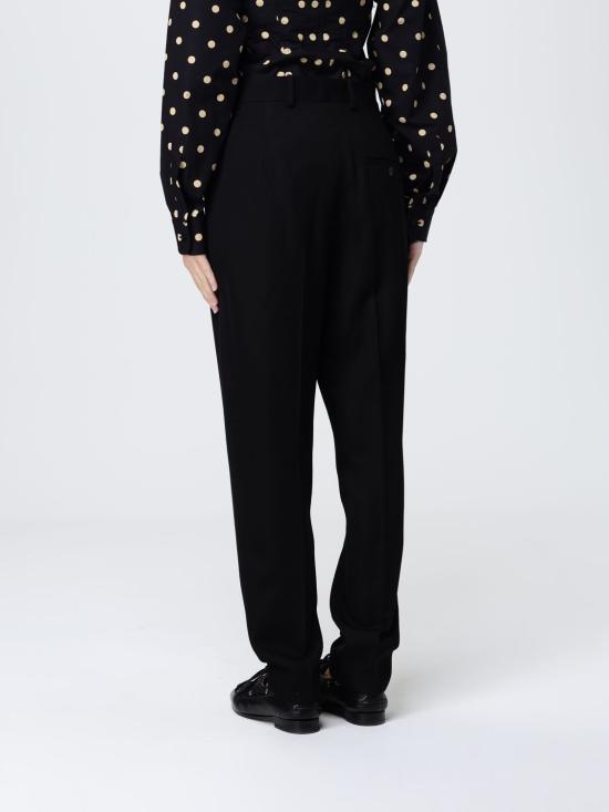 25FW 모스키노 스트레이트 팬츠 03035437 0555 Black - MOSCHINO