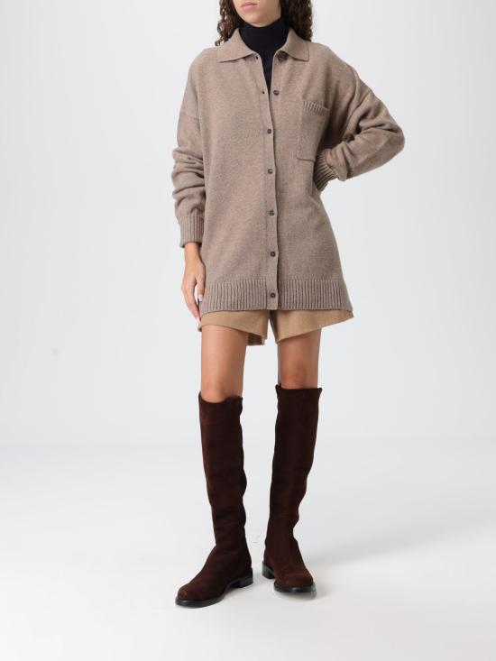 25FW 막스마라 버튼업 캐시미어 가디건 2521346012600 002 Brown - MAX MARA