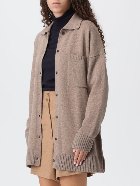 25FW 막스마라 버튼업 캐시미어 가디건 2521346012600 002 Brown - MAX MARA