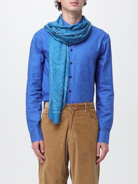 25FW 에트로 머플러/스카프 MATA0038AKB51 S9883 Gnawed Blue - ETRO