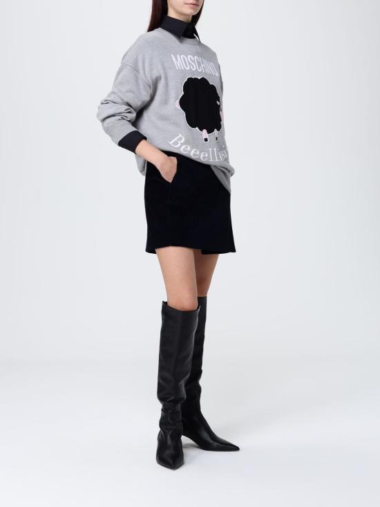 25FW 모스키노 스웨터 09305401 2486 Grey - MOSCHINO