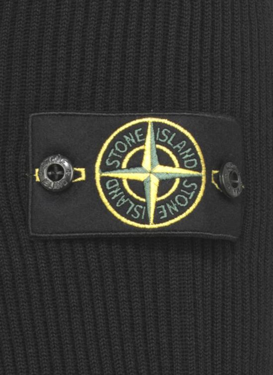 25FW 스톤 아일랜드 5100052 풀 립 RWS 울 터틀넥 스웨터 K2S15 5100052S00C2V0029 Black - STONE ISLAND