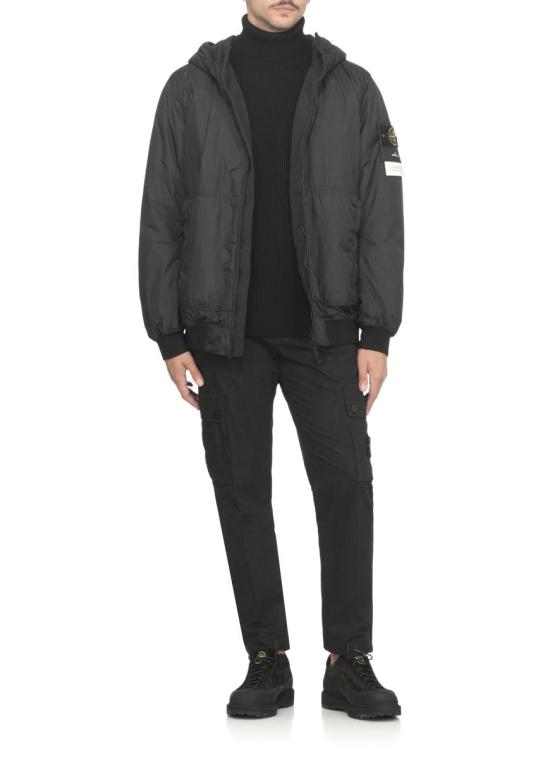 25FW 스톤 아일랜드 5100052 풀 립 RWS 울 터틀넥 스웨터 K2S15 5100052S00C2V0029 Black - STONE ISLAND