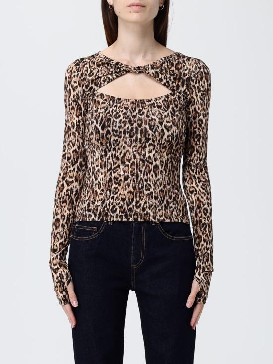 25FW 저스트까발리 긴팔 티셔츠 79PAH618JS496 700 Beige