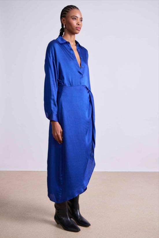  어피스 어파트 롱 원피스 어피스 아파트 알레산드라 사롱 셔츠 드레스 - APIECE APART